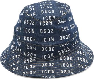 Dsquared2 Cappello denim - Blu