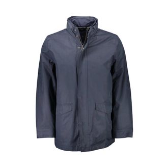 GANT Double Jacket - Heren - Zomerjassen - Blauw - S - Polyester - Jassen