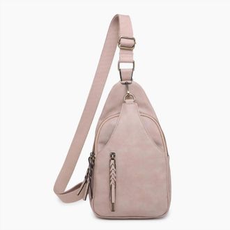 Jen & Co. Womens Nikki Compartment Sling Pack Bag In Sand