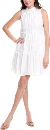Vince Camuto Tiered Linen-Blend A-Line Dress
