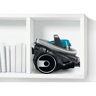 Bosch BGS05X240 Aspirapolvere a Traino Senza Sacco con Filtro Igienico PureAir, Design Compatto, Potente, Turchese