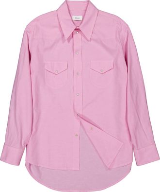 Bally Oversized Relaxed-Fit Cotton Shirt, Size Medium