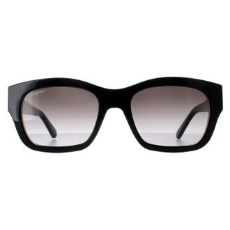 Ferragamo Rectangle Womens Black Grey Gradient SF1012S - One Size