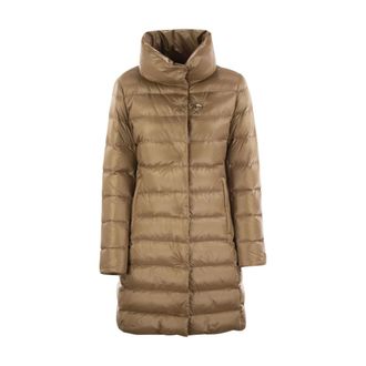 Fay Down Jackets, female, Brown, Size: XS Long Down Jacket