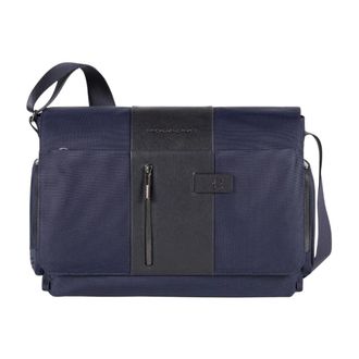 Piquadro Brief 2 Messenger Bag - Heren - Laptoptassen - Blauw - ONE Size - Leer - Tassen