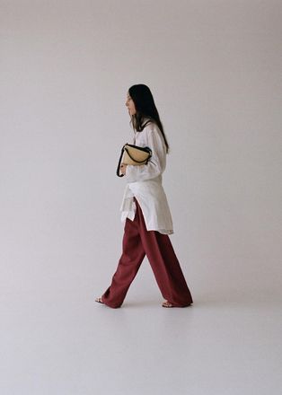 Mango Borsa bucket rafia piccola nero - Donna - Taglia unica - MANGO