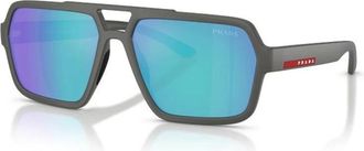 Prada Sunglasses, male, Gray, 59 MM, PS A06S Sunglasses
