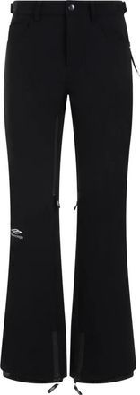 Balenciaga Zwarte Ski Broek - Dames - Wijde Broeken - Zwart - S - Broeken