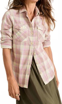 Pendleton Perfect Two Pocket Shirt In Ivory Plaid
