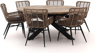 Intenso Furniture Intenso Asti/Rough-Y &Oslash;180cm dining tuinset 7-delig