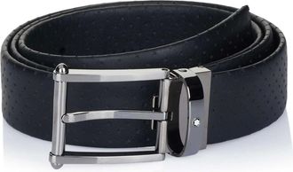 Montblanc Montblanc - Perforated Belt - Heren - Accessoires - Zwart - Maat: ONE Size