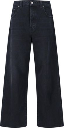 Khaite Dane Wide Jeans - Black