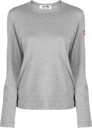 Comme Des Garçons T-shirt con applicazione COMME DES GARÇONS PLAY x The Artist Invader - Grigio