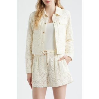 Reiss Lori Lace Jacket in White at Nordstrom, Size 12 Us