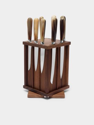 Lorenzi Milano Zebu Horn Kitchen Knives (Set of 10)