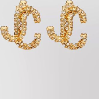 Jimmy Choo London crystal-embellished stud earrings