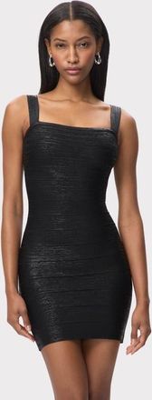 H&eacute;rve L&eacute;ger The Imani Dress in Black at Nordstrom, Size Medium