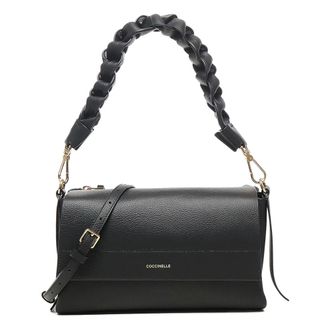 Coccinelle Handbags, female, Black, Size: ONE SIZE Grana Double Handbag