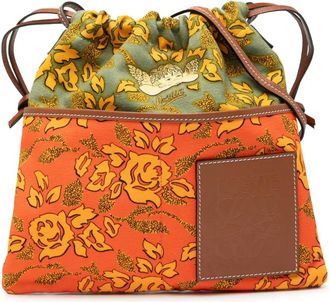 Loewe Borsa a tracolla Paulas Ibiza Angel in tela con coulisse 2019 - Arancione