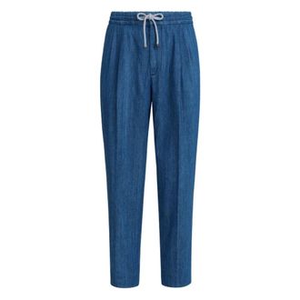 Brunello Cucinelli Slim Fit Jeans, male, Blue, 3XL, Trousers