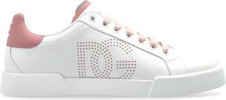Dolce & Gabbana Sneakers Portofino - Dames - Sneakers - Wit - 38 EU - Leer - Schoenen