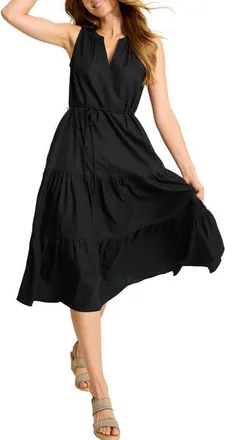 Tommy Bahama Coastal Tide Sleeveless Dress in Black at Nordstrom, Size X-Large