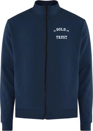 In Gold We Trust Heren, Sweatshirts & Hoodies, Blauw, Maat: XS