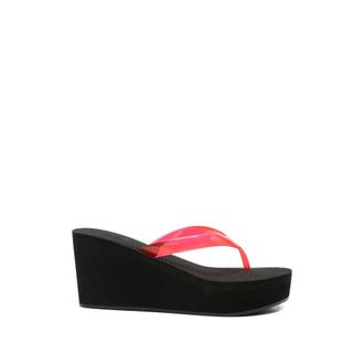 Ancient Greek Sandals Wedges, female, Red, Size: 10 US Wedge Sandal