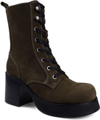 Candie's Tatiana Platform Boot in Green at Nordstrom, Size 11