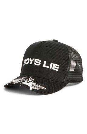 Boys Lie Heavens Edge Trucker Hat in Black at Nordstrom Rack