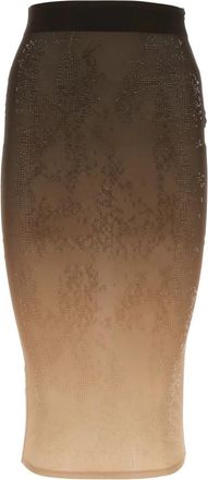 ADĀMO Andrea Adamo Pencil Skirts - Dames - Kokerrokken - Bruin - S - Polyester - Rokken