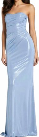 Jovani Kinley Long Formal Prom Dress In Light Blue
