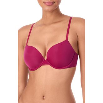 DKNY Underwire Convertible T-Shirt Bra in Red Plum at Nordstrom Rack, Size 38D