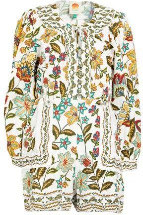Farm Rio BOTANICALS OFF-WHITE ROMPER