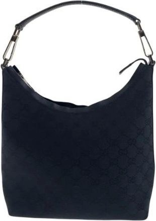 Gucci Pre-owned Shoulder Bags, female, Black, Size: ONE SIZE Pre-owned Canvas gucci-bags