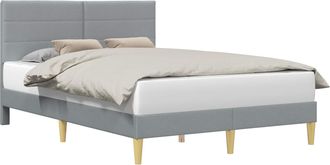 vidaXL Struttura Del Letto Grigio Chiaro 160 X 200 Cm Tessuto Vidaxl