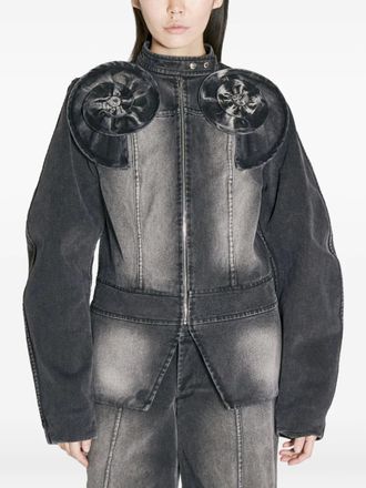 【関税込み】FIDAN NOVRUZOVA カーキ Freya ジャケット Khaki Freya Jacket by FIDAN NOVRUZOVA on Sale