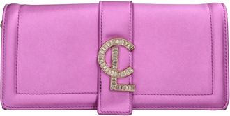 La Carrie Tassen.. Paars - Dames - Clutches - Paars - ONE Size - Satijn - Tassen