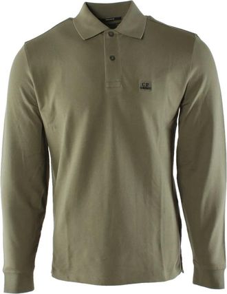 C.P. Company Stretch Piquet Polo - Heren - Polos - Groen - S - Katoen - Tops