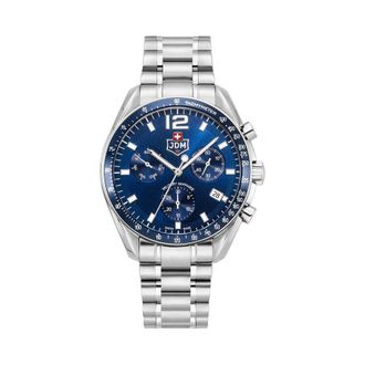 JDM Military Swiss Precision Blue Dial Mens Watch JDM-WG021-02
