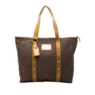 Louis Vuitton Pre-owned Womens Antigua Cabas Gm - Dark Brown Textile - One Size