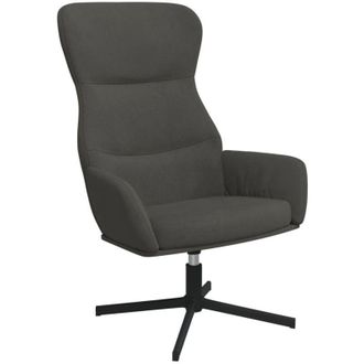 Nova Sill&oacute;n De Relax De Terciopelo Gris Oscuro Vidaxl