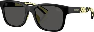 Burberry Zonnebril met vierkant montuur - unisex - Zonnebrillen - Zwart - 50 MM - Accessoires