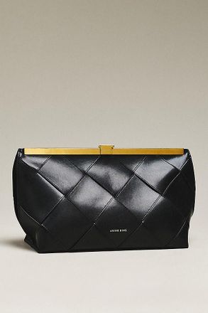 Anine Bing Braided Leather Clutch