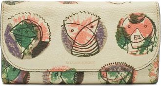 Burberry Portafoglio continental Pallas Heads in pelle - Toni neutri