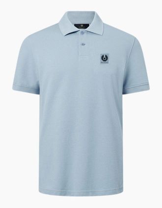 Belstaff Mens Belstaff Polo Shirt Mist Blue - Size: 44