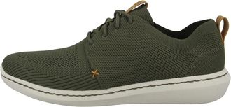 Clarks Mens Step Urban Mix Sneaker, Green Khaki, 10.5 UK
