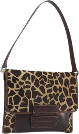Fendi Pre-owned Vintage Shoulder Bag - Dames - Vintage Schoudertas - Bruin - ONE Size - Leer - Vintage