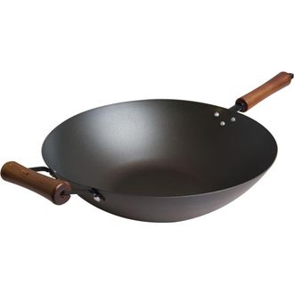 Joyce Chen Carbon Steel Preseasoned Wok, 14-Inch in Black at Nordstrom