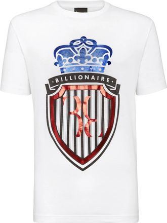 Billionaire Boys Club T-Shirt Round Neck Crest - Heren - T-shirts - Wit - XS - Katoen - Tops